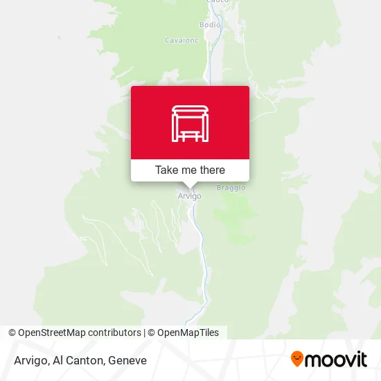 Arvigo, Al Canton map