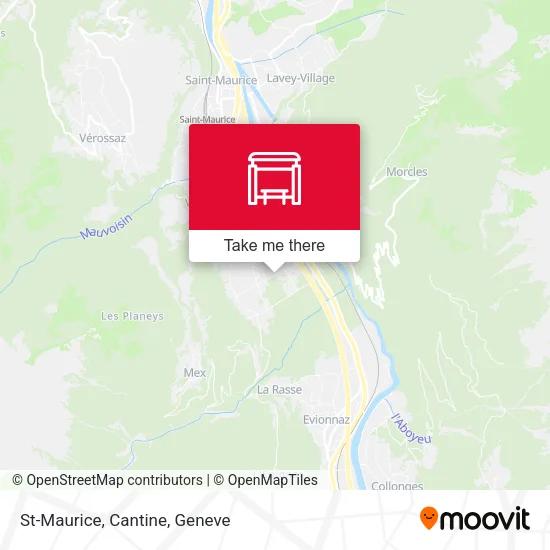 St-Maurice, Cantine map