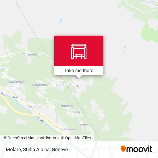Molare, Stella Alpina map