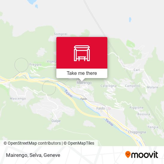Mairengo, Selva map