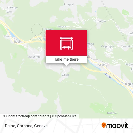 Dalpe, Cornone map