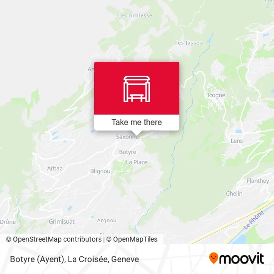 Botyre (Ayent), La Croisée map