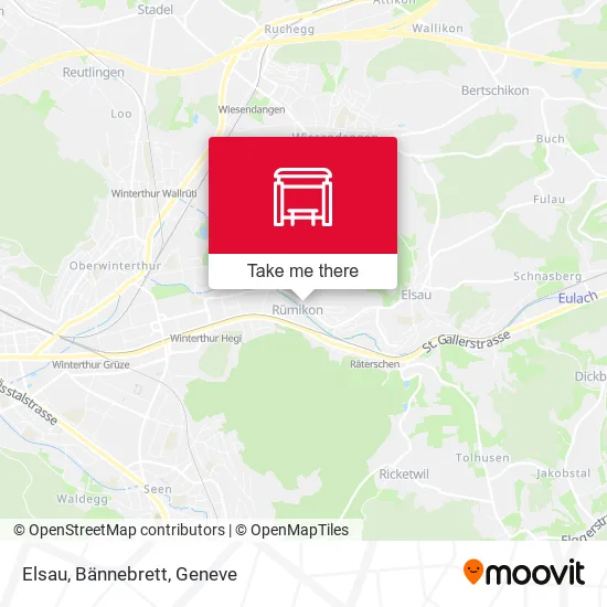 Elsau, Bännebrett map