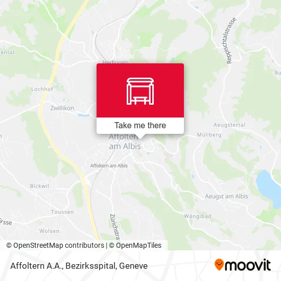 Affoltern A.A., Bezirksspital map