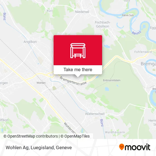 Wohlen Ag, Luegisland map