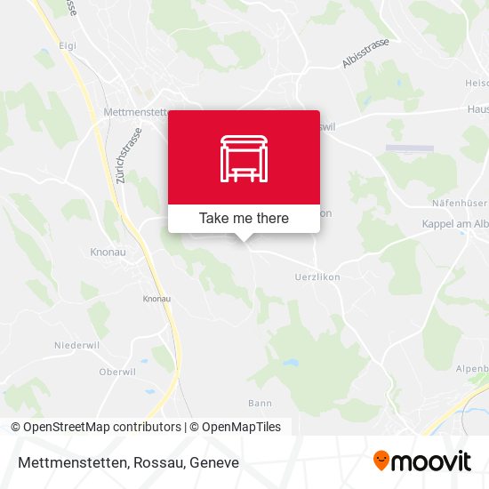 Mettmenstetten, Rossau map