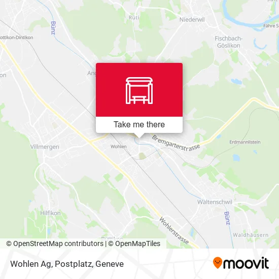 Wohlen Ag, Postplatz map
