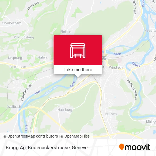 Brugg Ag, Bodenackerstrasse map