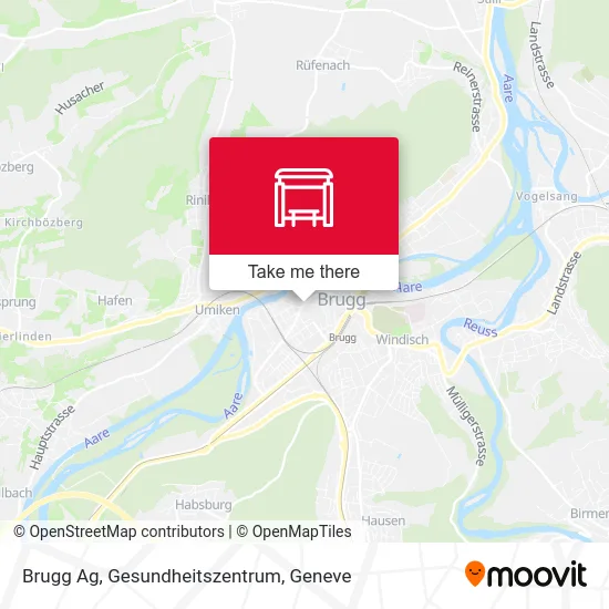 Brugg Ag, Gesundheitszentrum map