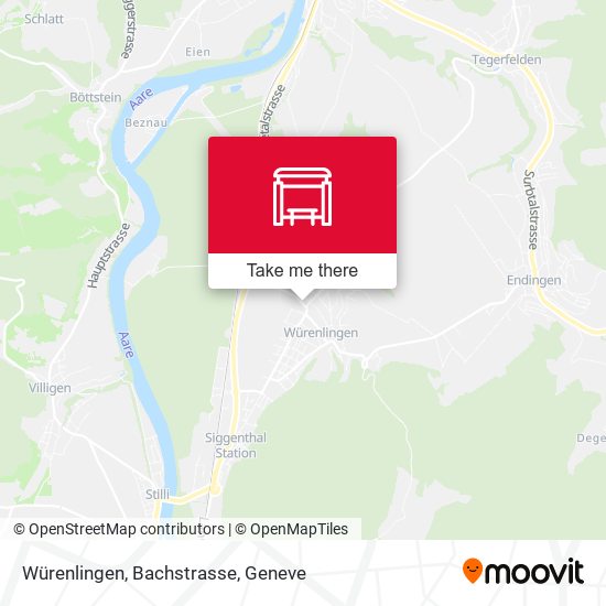 Würenlingen, Bachstrasse map
