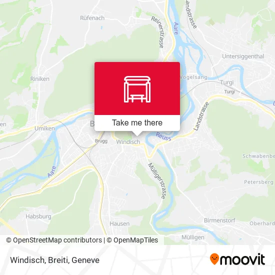 Windisch, Breiti map