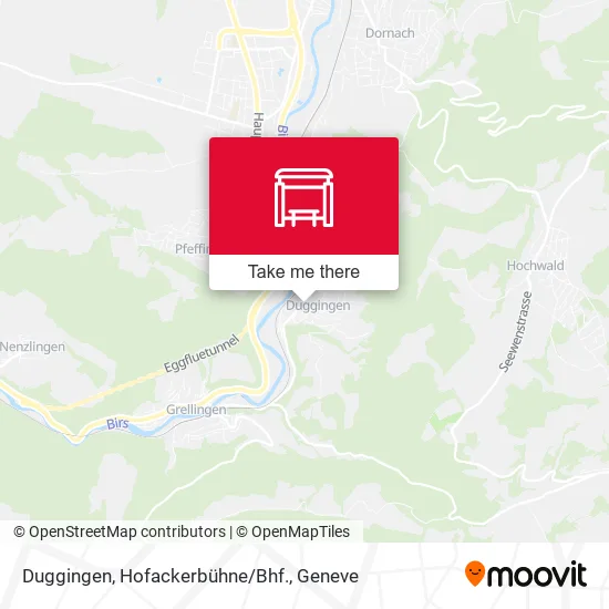 Duggingen, Hofackerbühne/Bhf. map