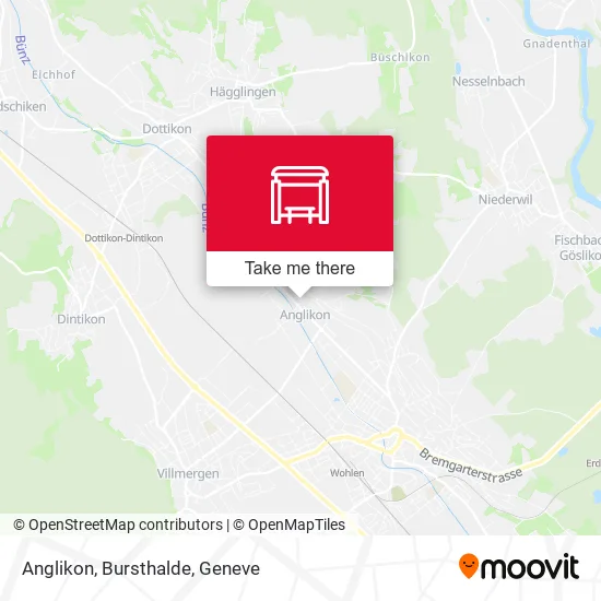 Anglikon, Bursthalde map