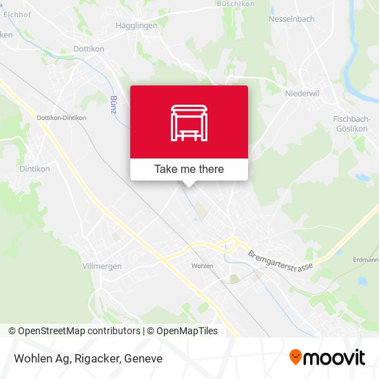 Wohlen Ag, Rigacker map