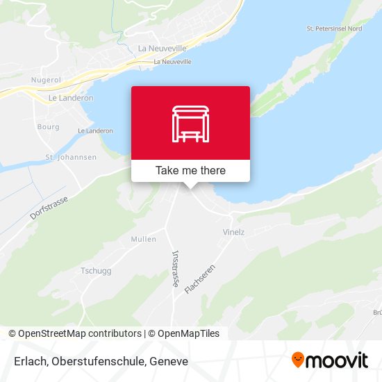 Erlach, Oberstufenschule map