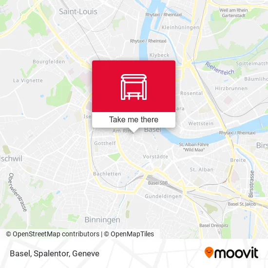 Basel, Spalentor map