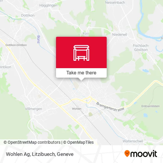 Wohlen Ag, Litzibuech map