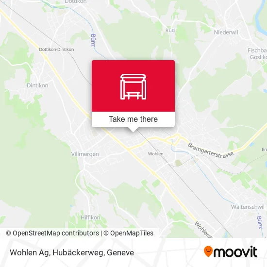 Wohlen Ag, Hubäckerweg map