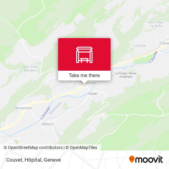 Couvet, Hôpital map