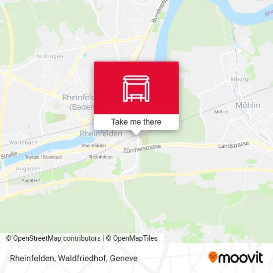 Rheinfelden, Waldfriedhof map