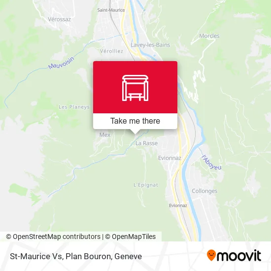 St-Maurice Vs, Plan Bouron map