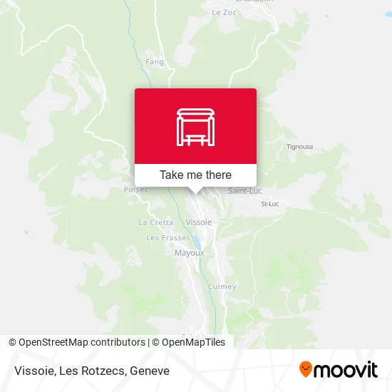 Vissoie, Les Rotzecs map