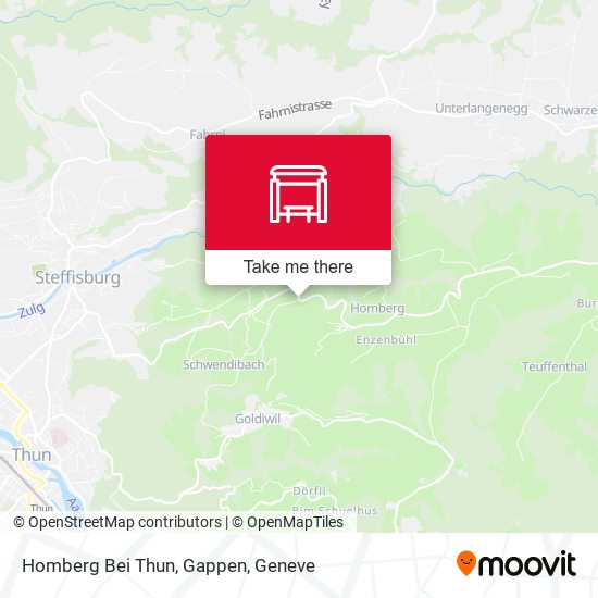 Homberg Bei Thun, Gappen map
