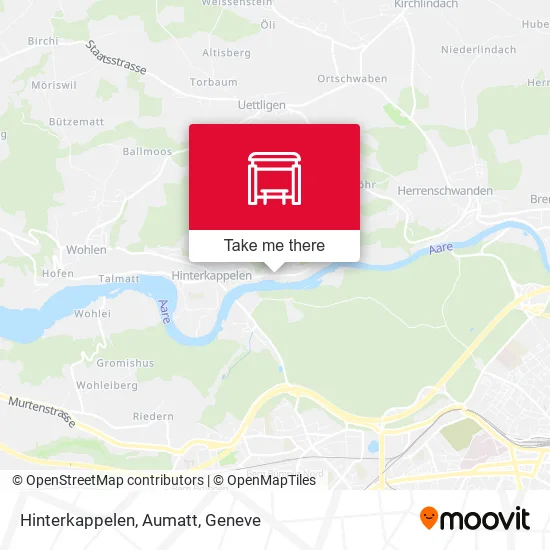Hinterkappelen, Aumatt map
