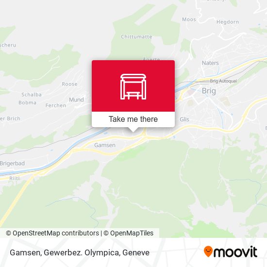 Gamsen, Gewerbez. Olympica map