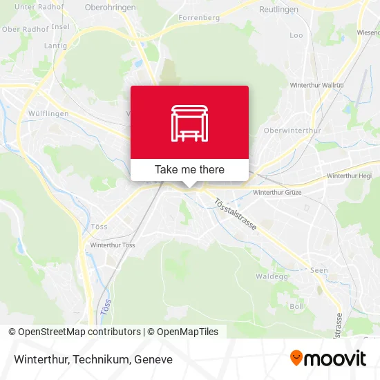 Winterthur, Technikum map