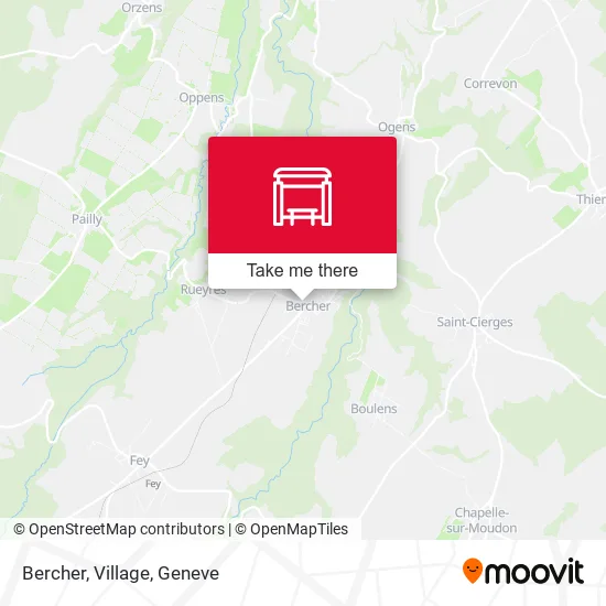 Bercher, Village map