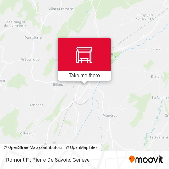 Romont Fr, Pierre De Savoie map
