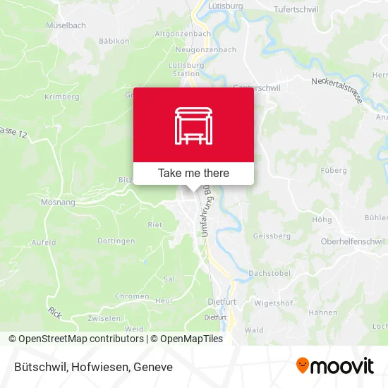 Bütschwil, Hofwiesen map