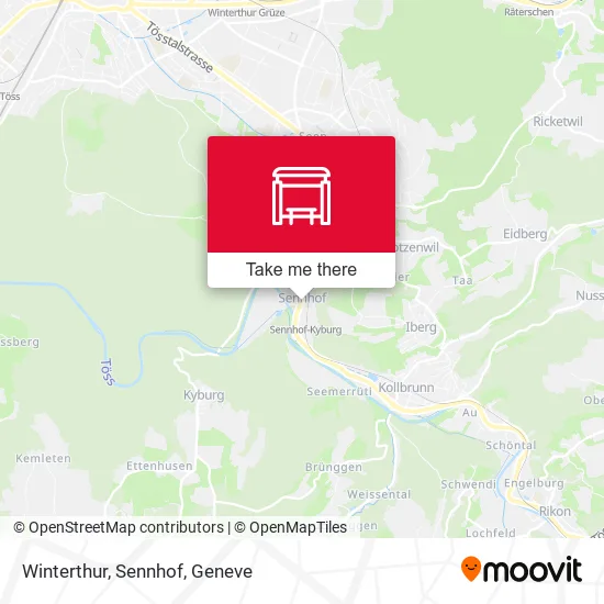 Winterthur, Sennhof map