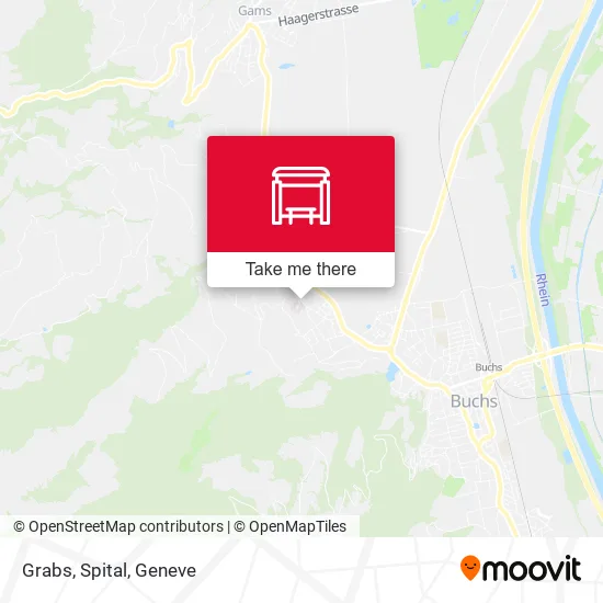 Grabs, Spital map