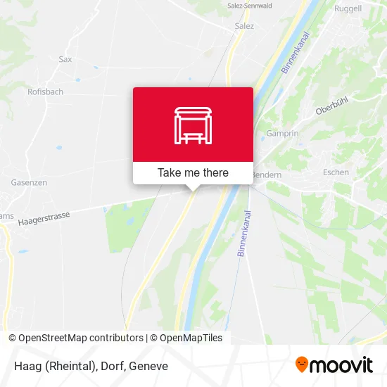 Haag (Rheintal), Dorf map