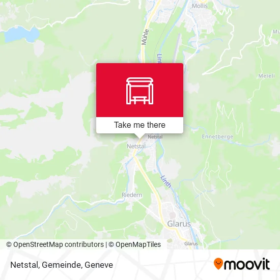 Netstal, Gemeinde map