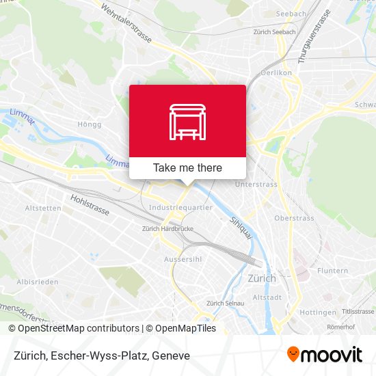Zürich, Escher-Wyss-Platz Karte