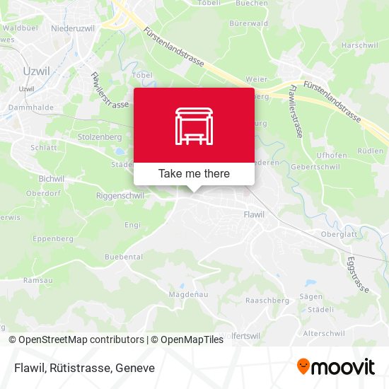 Flawil, Rütistrasse map