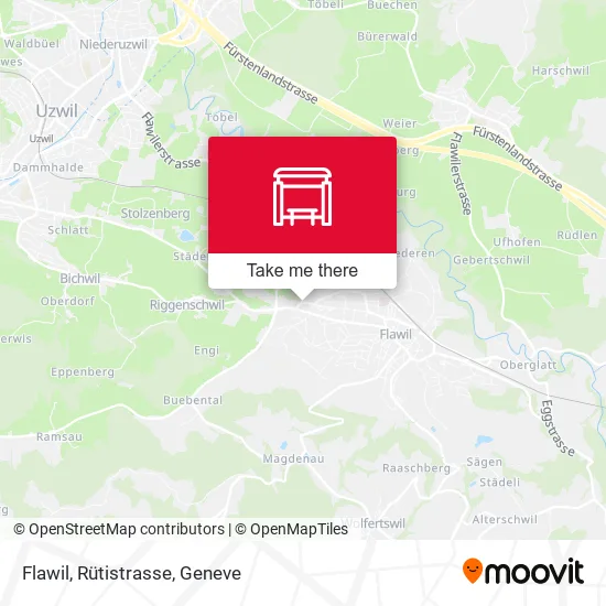 Flawil, Rütistrasse map