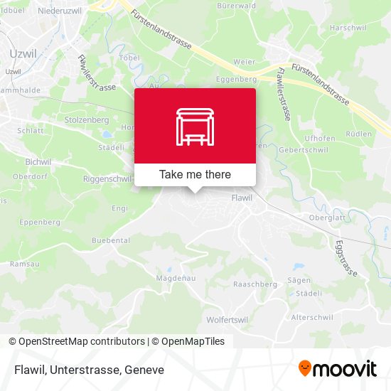 Flawil, Unterstrasse map