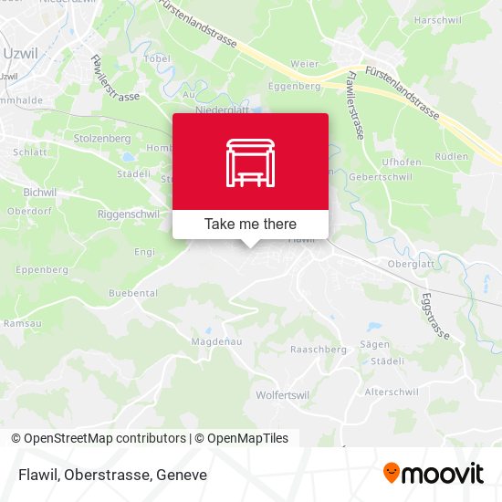 Flawil, Oberstrasse map