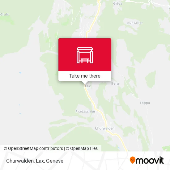 Churwalden, Lax map