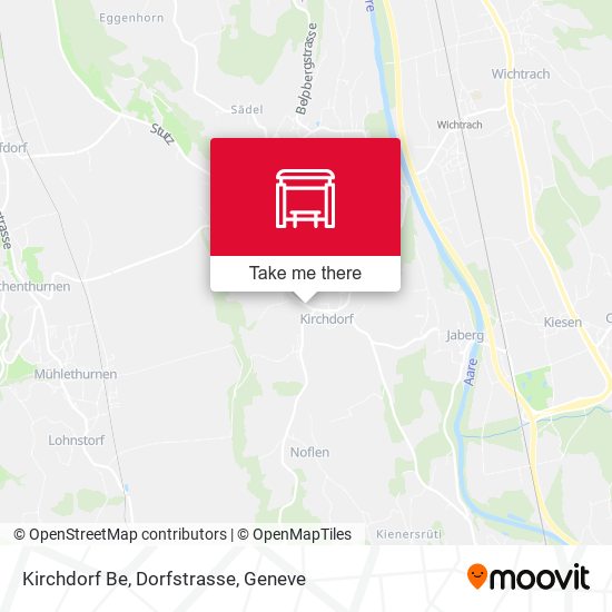 Kirchdorf Be, Dorfstrasse Karte