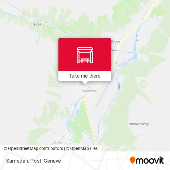 Samedan, Post map