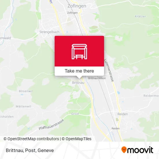 Brittnau, Post map