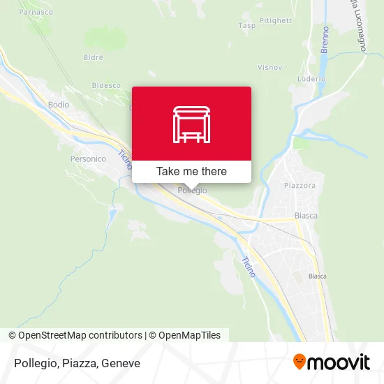 Pollegio, Piazza map