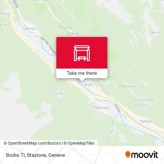 Bodio Ti, Stazione map