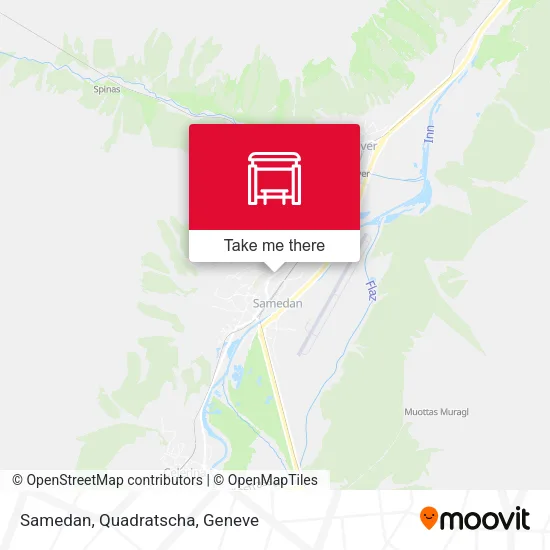 Samedan, Quadratscha map