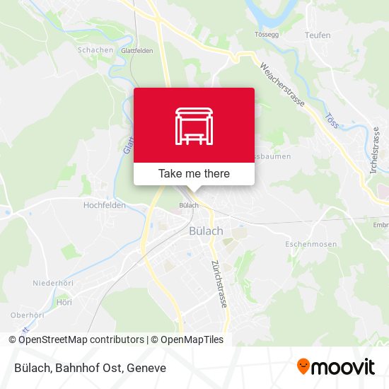 Bülach, Bahnhof Ost map